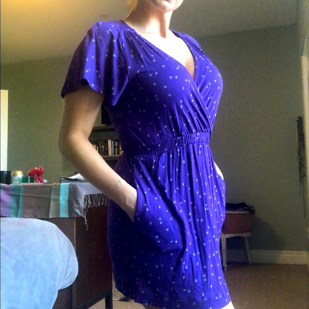 French Connection Purple Sheath Dress Size 0